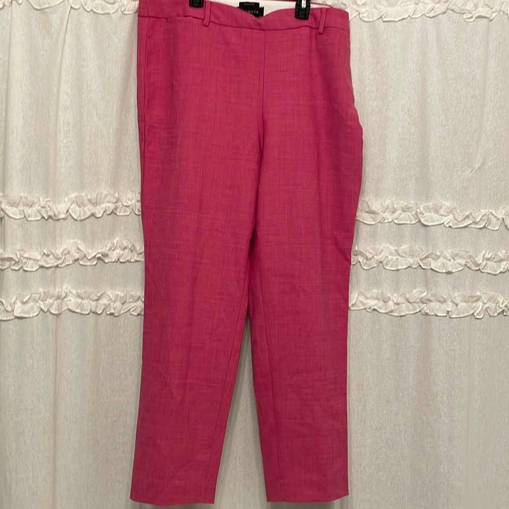 Raspberry Lightweight Wool Blend Talbots Dress Pa… - image 1